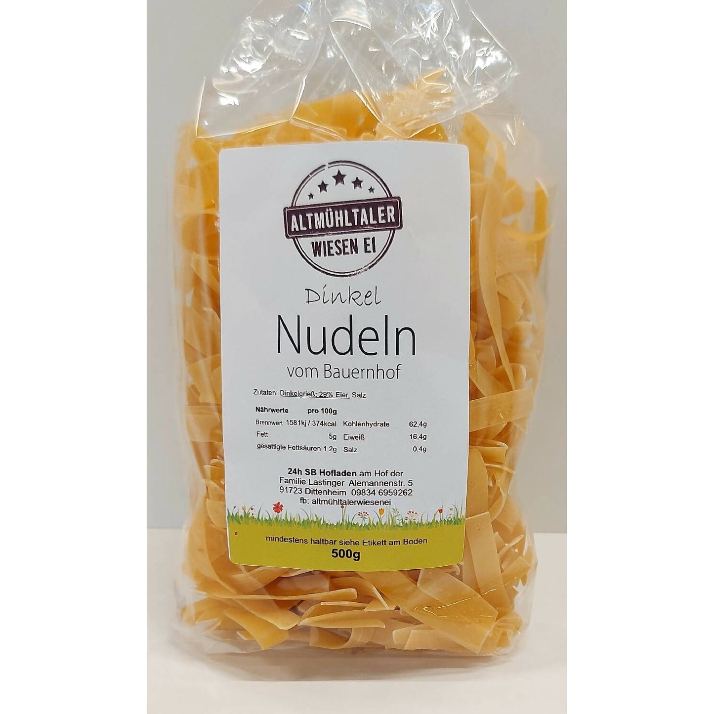 Dinkelnudeln Typ Bandnudeln (breite) 500g