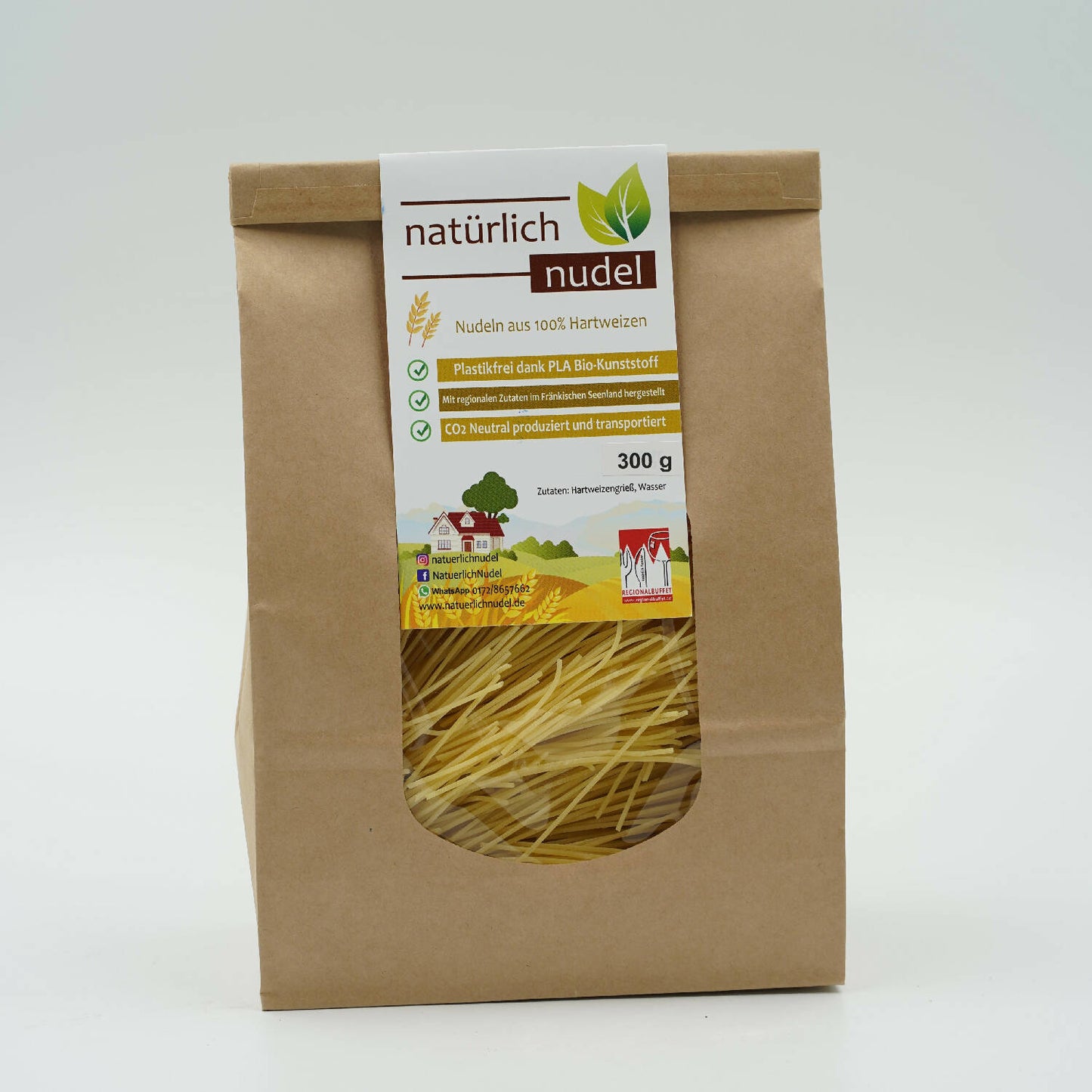 Hartweizen Suppen/Asianudeln 300g - vegan, plastikfrei