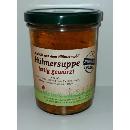 Hühnersuppe, fertig gewürzt 440ml